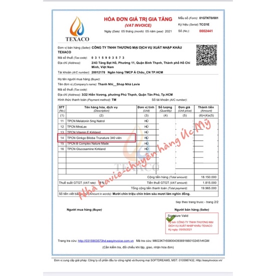 Thuốc bổ não Ginkgo Biloba 340 viên hàng Mỹ giúp dịu cơn đau đầu nhanh chóng