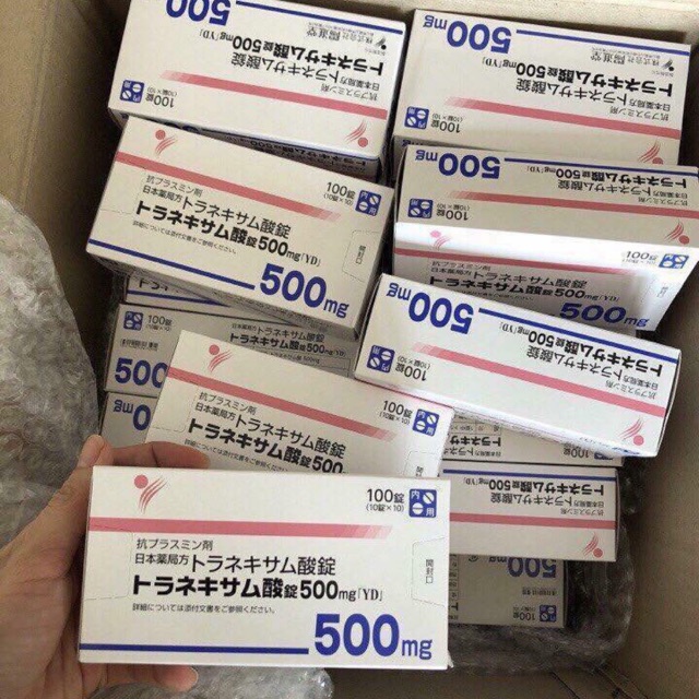 Viên Uống Trắng Da Transamin 500mg Nhật Bản Mờ Nám Tàn Nhang #TongKhoHANHJP