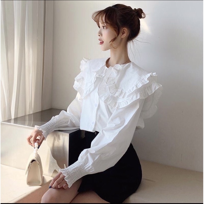 ÁO SƠ MI TIỂU THƯ TAY BÈO