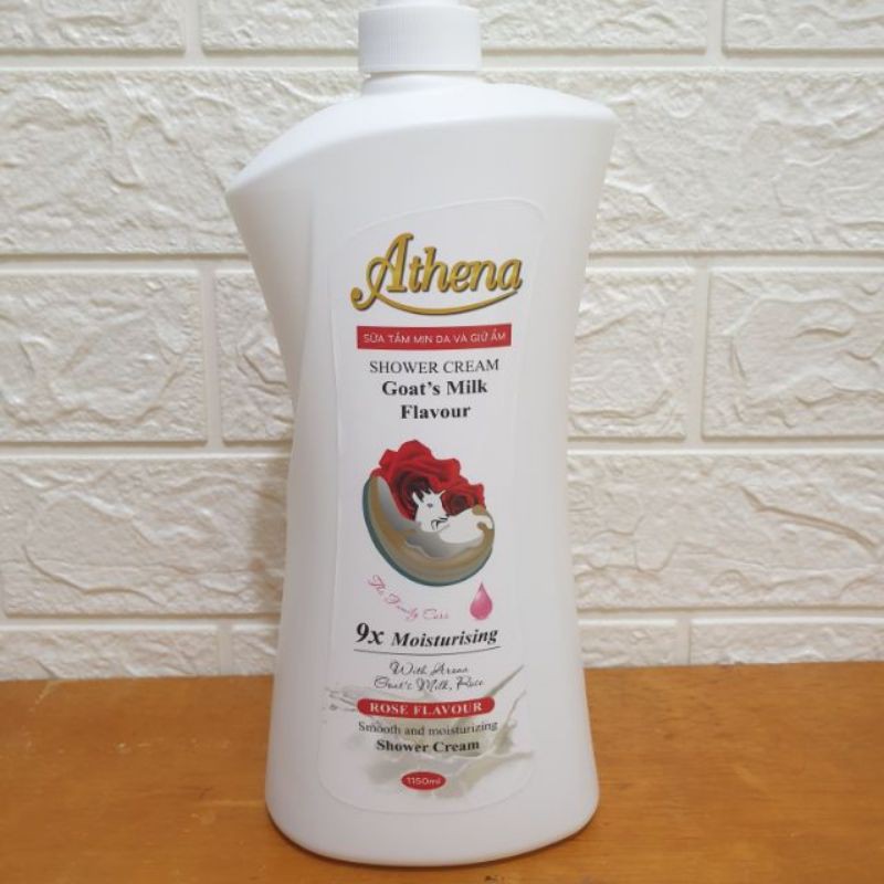 Sữa tắm hương nước hoa trắng mịn da Athena 1150ml