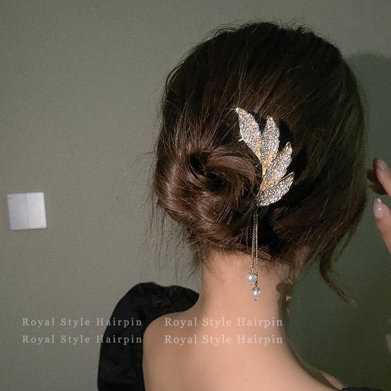 Trâm Cài Tóc Đính Ngọc Trai Nhân Tạo Thời Trang