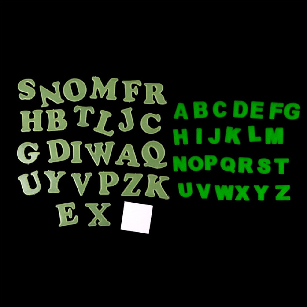 Bộ 26 Chữ Cái Dạ Quang Dán Trang Trí Phòng Ngủ Cho Bé