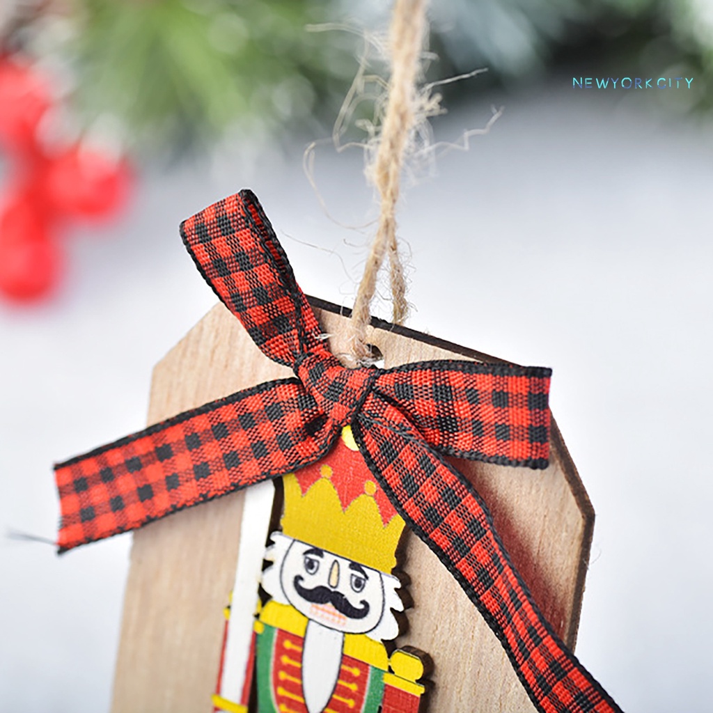 Thẻ Gỗ Óc Chó Trang Trí Giáng Sinh