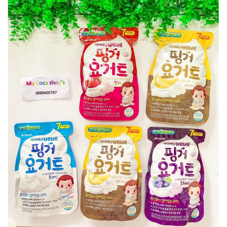 DATE 01/2023 Sữa chua khô Ivenet Hàn Quốc cho bé từ 7m