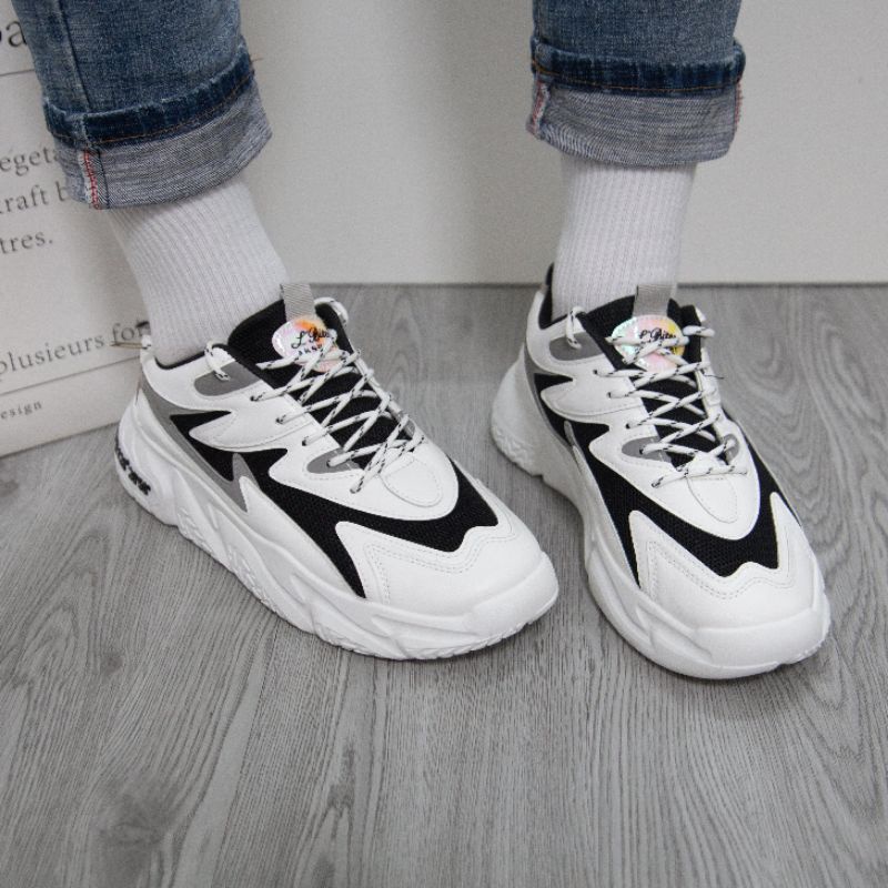 💥 Giày Sneaker bản thịnh hành phối 2 màu V03 Free Match tăng chiều cao 6 cm.