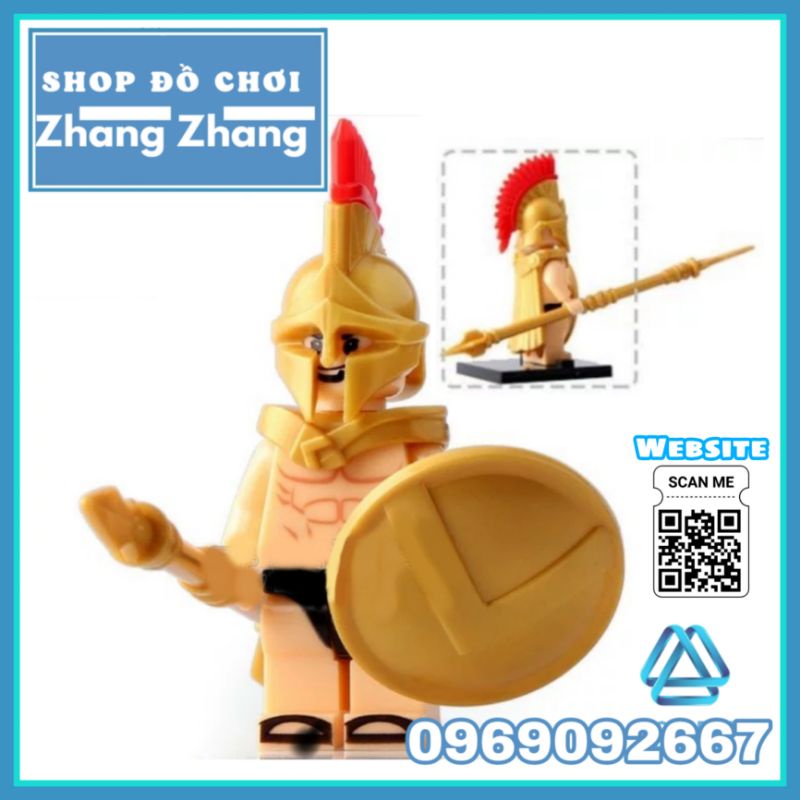 Đồ chơi Xếp hình 300 chiến binh Spartacus Gladiatus Minifigures Xh646 x0164