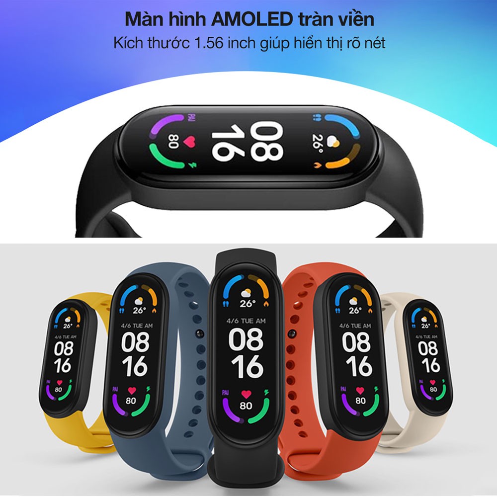 Đồng Hồ Thông Minh Xiaomi Mi Band 6 - Bảo Hành 1 Tháng - Shop Điện Máy Center