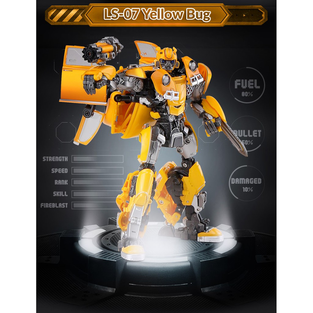 [thanh lý bán lỗ] Mô hình Transformer Bumblebee Black Mamba LS-07 Yellow Bug [TFM]