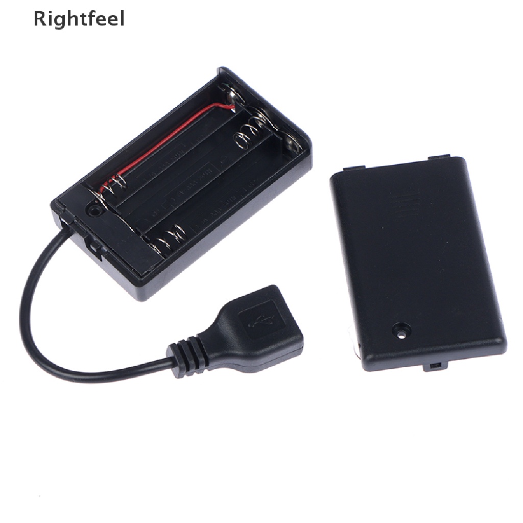 Hộp Pin AAA 3 * AAA Kèm Cổng USB Chuyên Dụng Cho Lắp Ráp Đèn Led