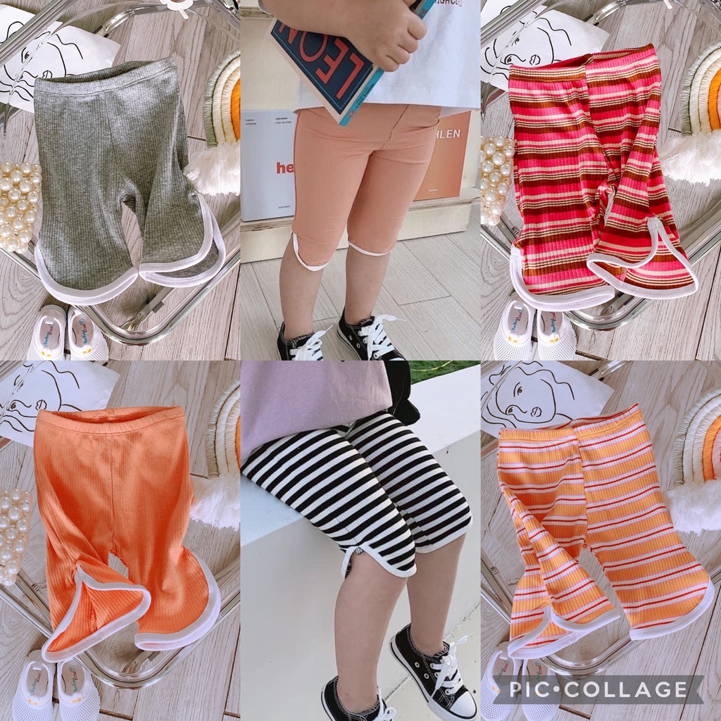 Lyvyshop - Quần legging viền siêu dễ thương cho bé 09-26kg