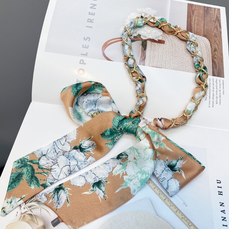 Flgo Băng Đô Dây Ruy Băng Dài Thắt Nút Thanh Lịch Cho Nữ