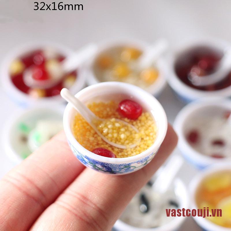 Mô hình chén chè mini tỉ lệ 1:6 trang trí nhà búp bê