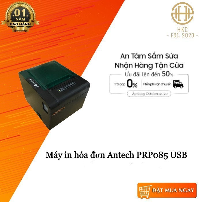 Máy in hóa đơn Antech PRP085 USB