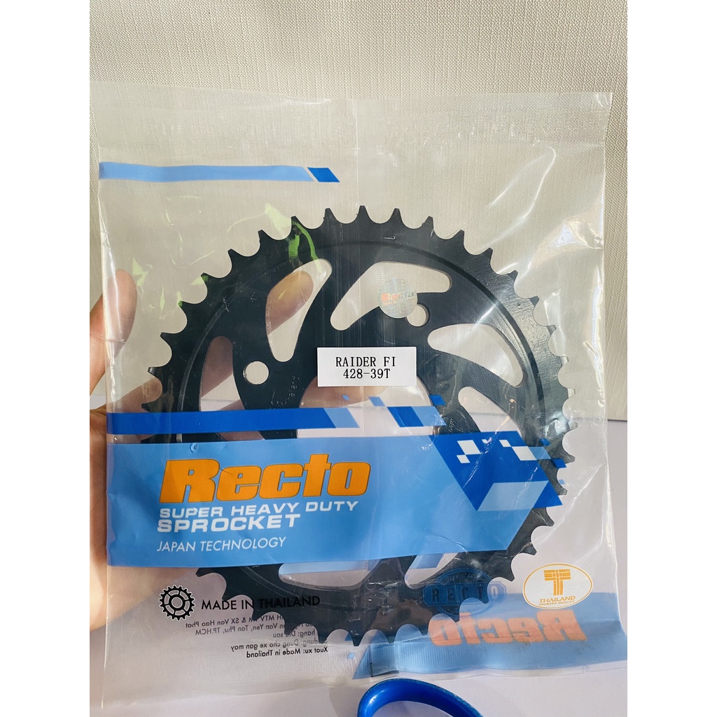 Nhông dĩa RECTO đủ size cho dòng xe Exciter 150, Winner 150, Satria, Raider, Sonic chính hãng Thái Lan