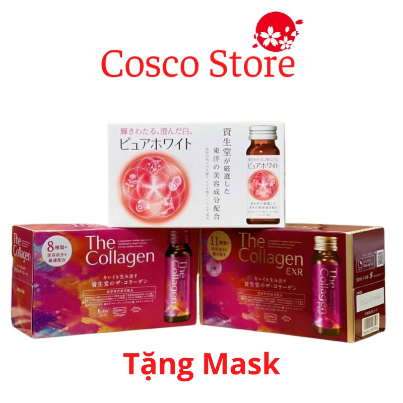 Nước uống the collagen shiseido nhật bản (The collagen / the collagen EXR/ Pure white)