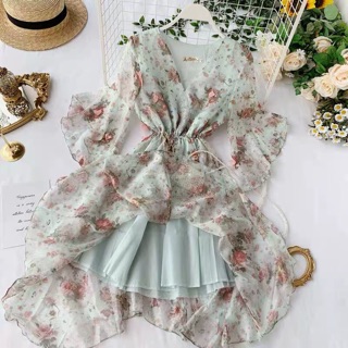 Đầm Voan 2 Lớp Tiểu Thư