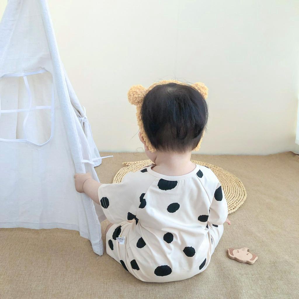 Bộ Áo Liền Quần Mẫu Trái Chuối Xinh Xắn Dành Cho Các Bé