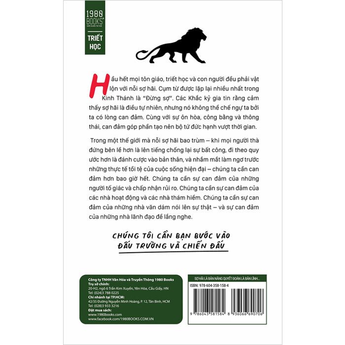 Sách - Sợ Hãi Là Bản Năng, Quyết Đoán Là Bản Lĩnh, Can Đản Là Tôi Luyện ( Ryan Holiday -1980)