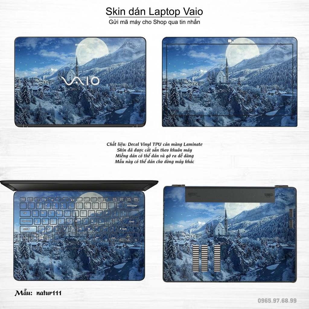 Skin dán Laptop Sony Vaio in hình thiên nhiên _nhiều mẫu 6 (inbox mã máy cho Shop)