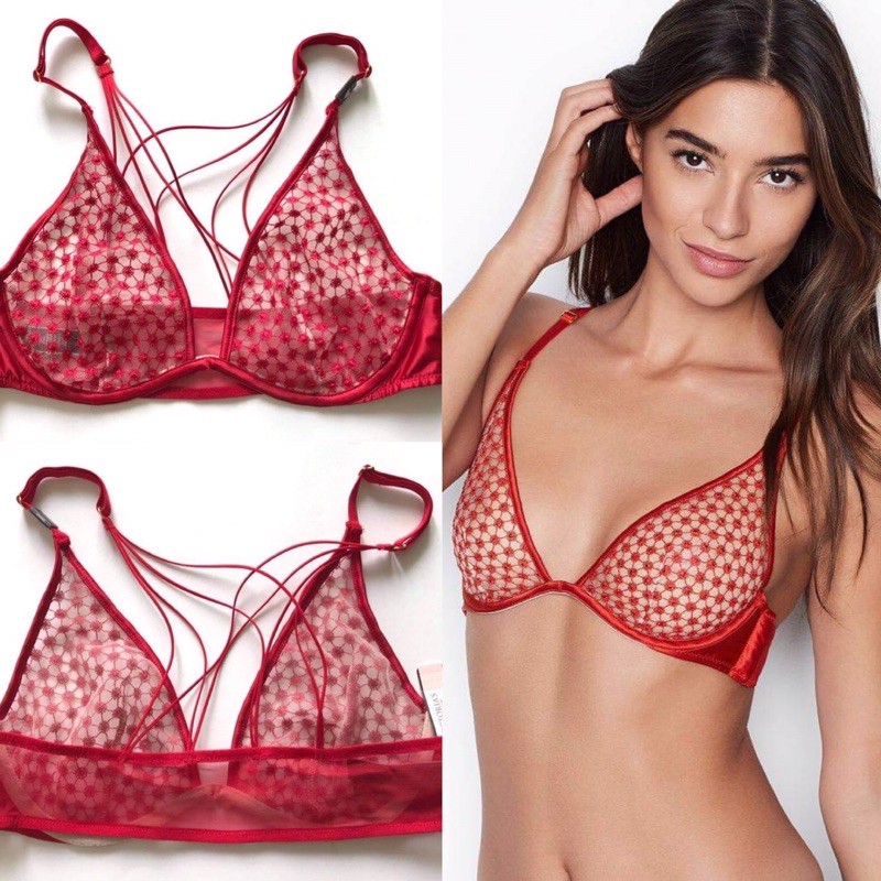 Áo ngực Victoria’s Secret, size 36B, không mút có gọng, auth, chính hãng