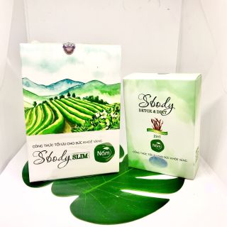 Giảm cân Sbody Slim Nấm mới chính hãng + tặng 1 hộp detox diet 2in1