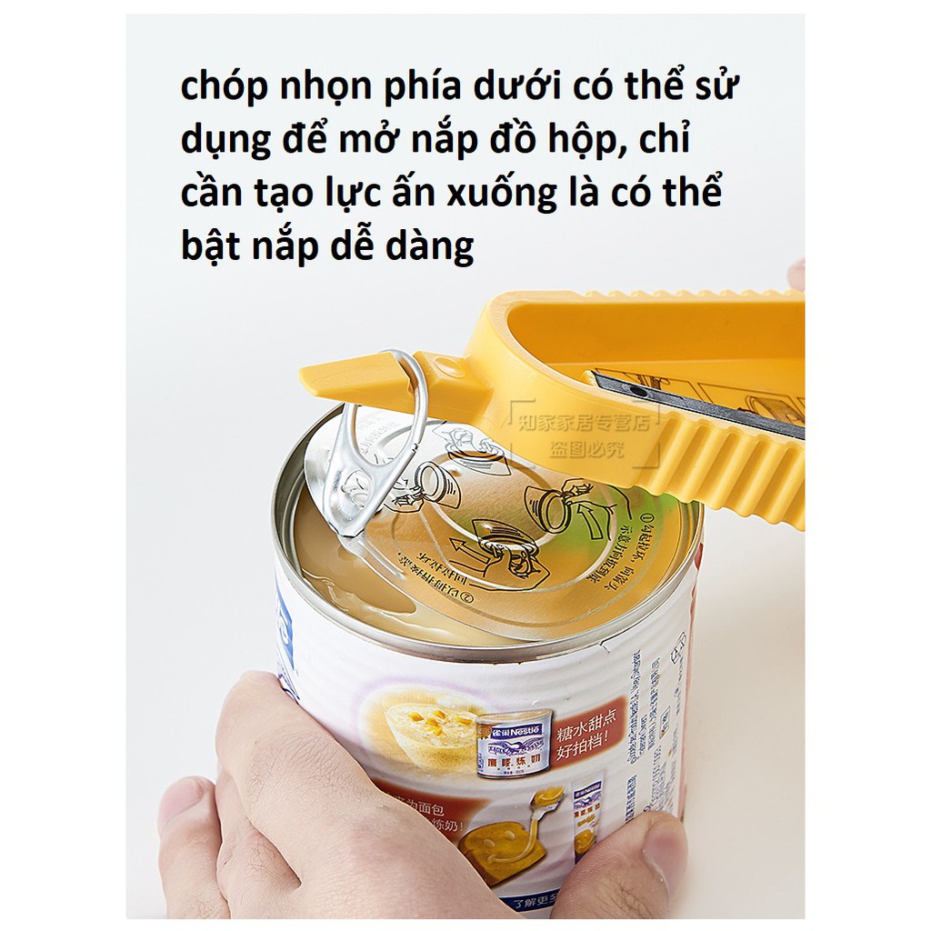 Dụng cụ mở nắp chai lọ đa năng