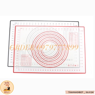 Thảm nhào bột làm bánh bằng silicon dày dặn không dính mềm mại