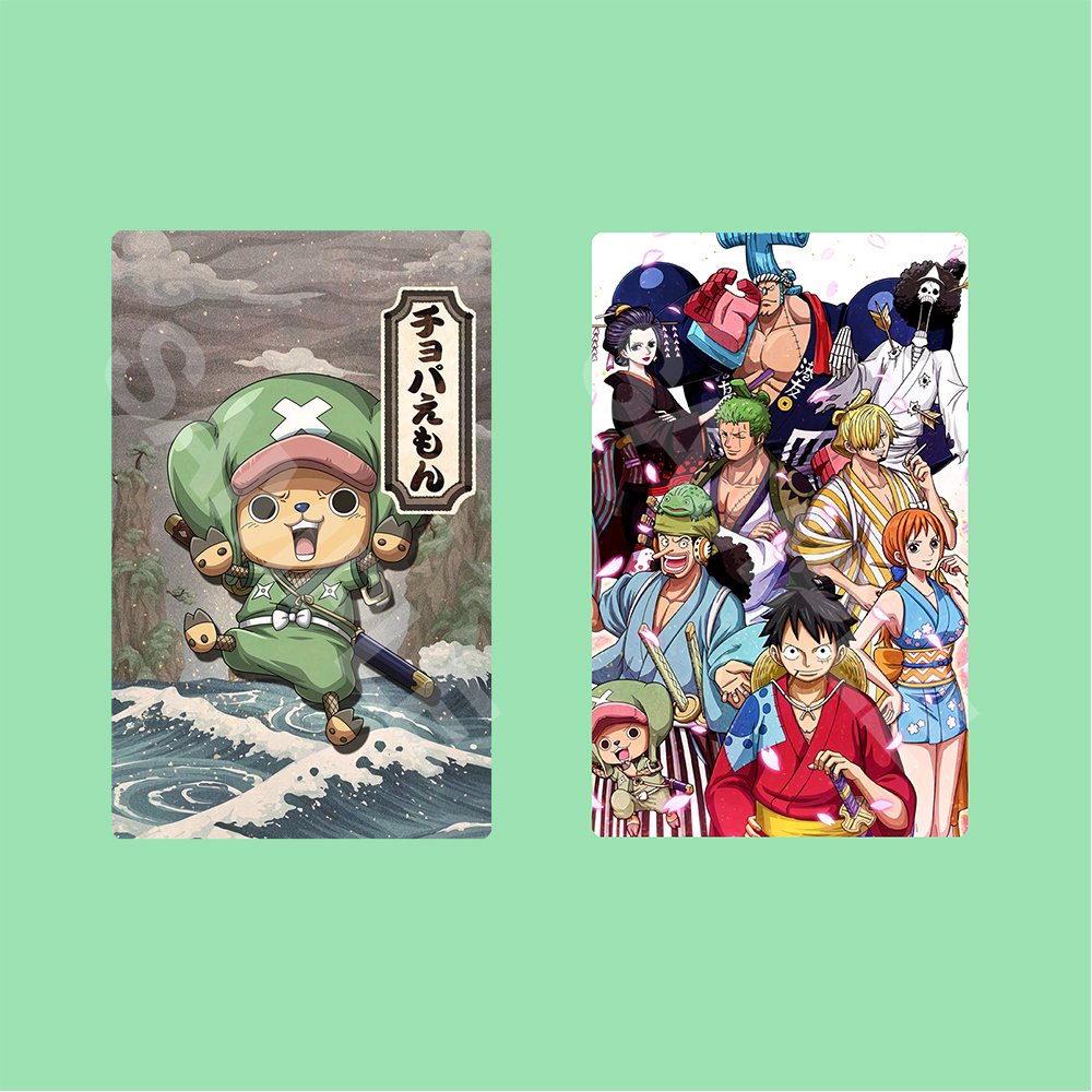 Ảnh thẻ in hình ONE PIECE ver WANO Đảo Hải Tặc card bo góc viền 5*8cm