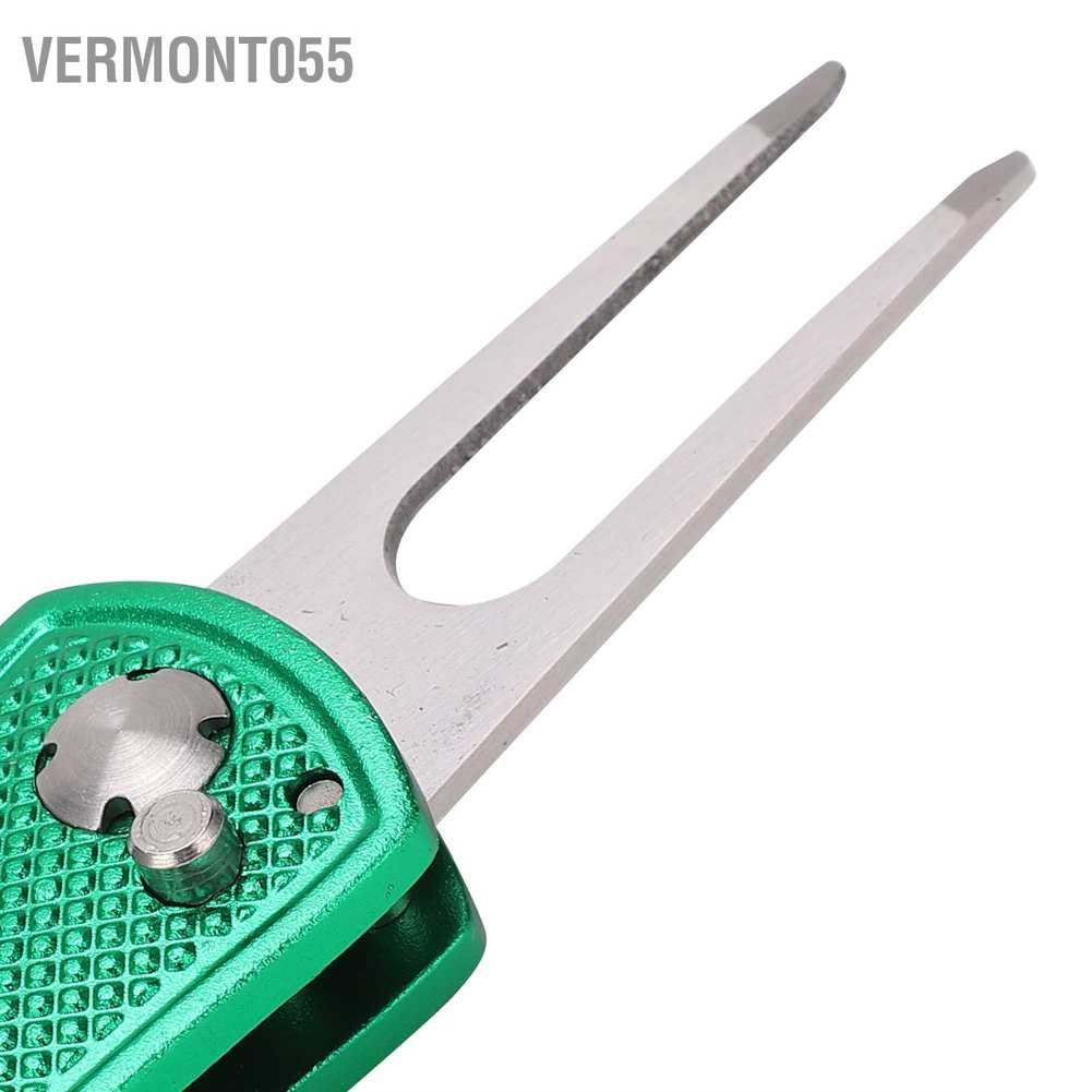 Hot DealsStainless Steel Golf Pitchfork Foldable Divot Tool Switchblade RepairSpot ExpressVermont055