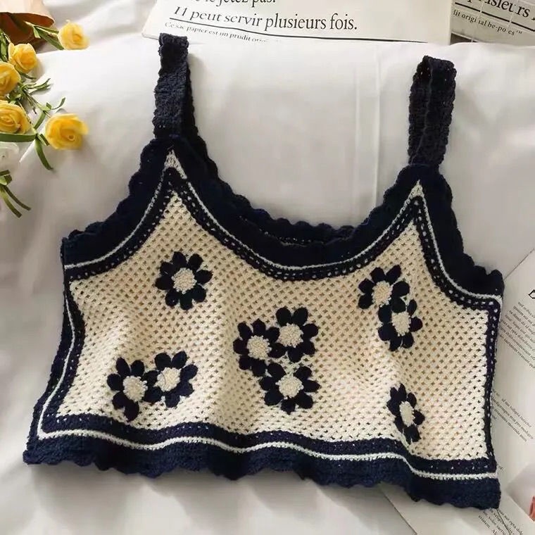 AMOI Áo Sơ Mi Tay Ngắn Cổ Vuông Thêu Họa Tiết Phong Cách Pháp Thời Trang Cho Nữ