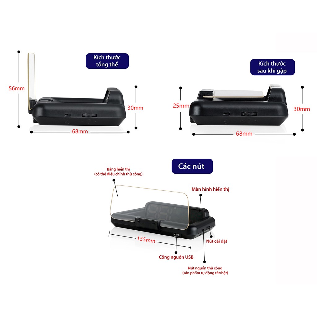 HIỂN THỊ THÔNG TIN LÊN KÍNH LÁI WEBVISION HUD S600