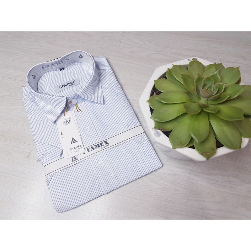 ÁO SƠ MI NAM CÔNG SỞ/ SƠ MI TRUNG NIÊN DÀI TAY ( CARO/ SỌC ) CHẤT VẢI COTTON MỀM MẠI CÓ SIZE LỚN TỪ 50kg - 90kg