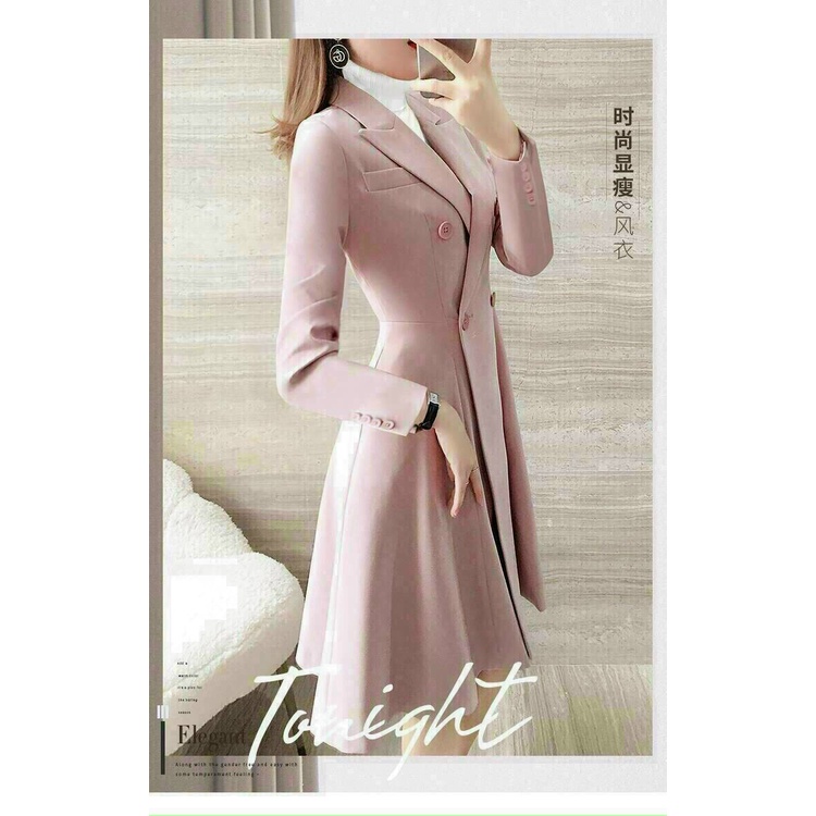 Áo Khoác Nữ - Áo Khoác Dài Cổ Vest Dài Dáng Xoè Cao Cấp Form Đẹp Hàng Nhập | BigBuy360 - bigbuy360.vn