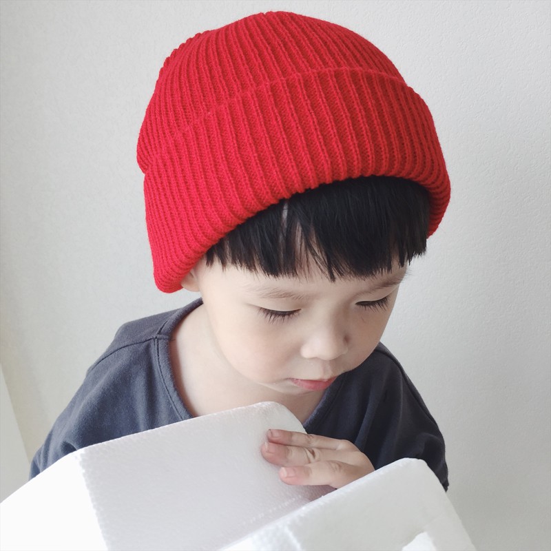Mũ Len Tròng Đầu Màu Sắc Đơn Giản Phong Cách Hàn Quốc