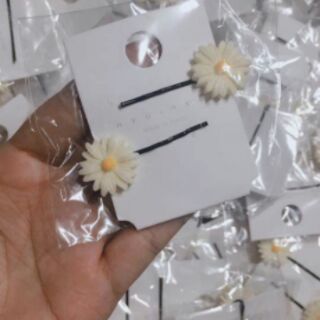 Set 2 kẹp tóc hoa cúc hoạ mi