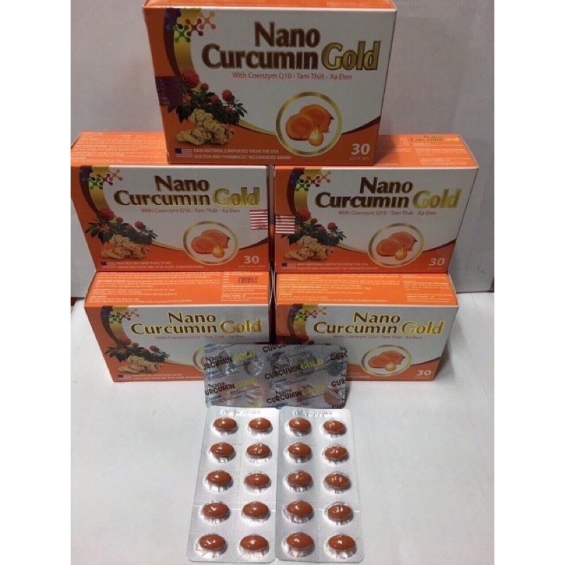 Viên uống Nano Curcumin Gold tam thất xạ đen