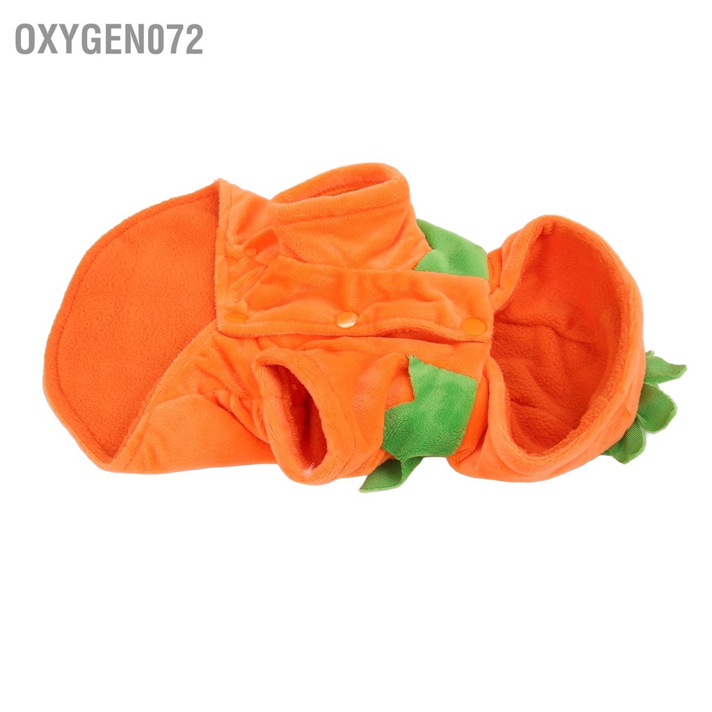 Oxygen072 Halloween Bí ngô cho chó Quần áo Dễ thương Ấm áp Trang phục Chó Lớn Trung bình Mùa Thu Đông