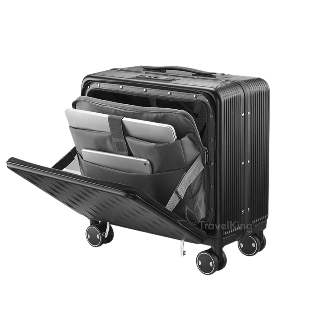 Vali kéo du lịch doanh nhân TRAVELKING808 khung nhôm khóa sâp chính hãng - VALIKING