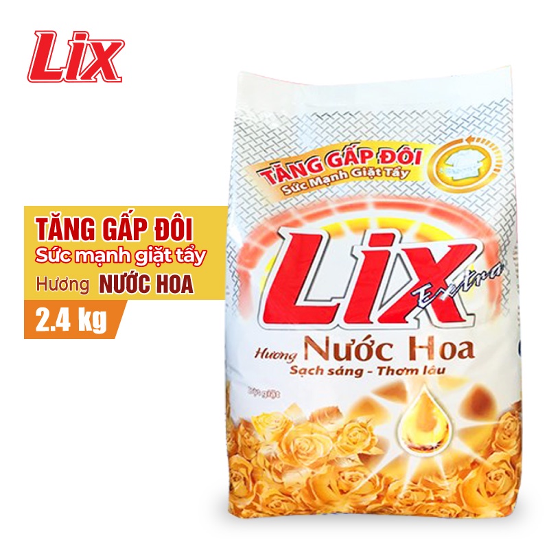 Bột giặt LIX extra hương nước hoa 2.4kg EH030