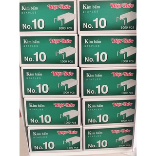 Kim bấm số 10 plus - việt đức - mua 10 hộp tặng 1 hộp