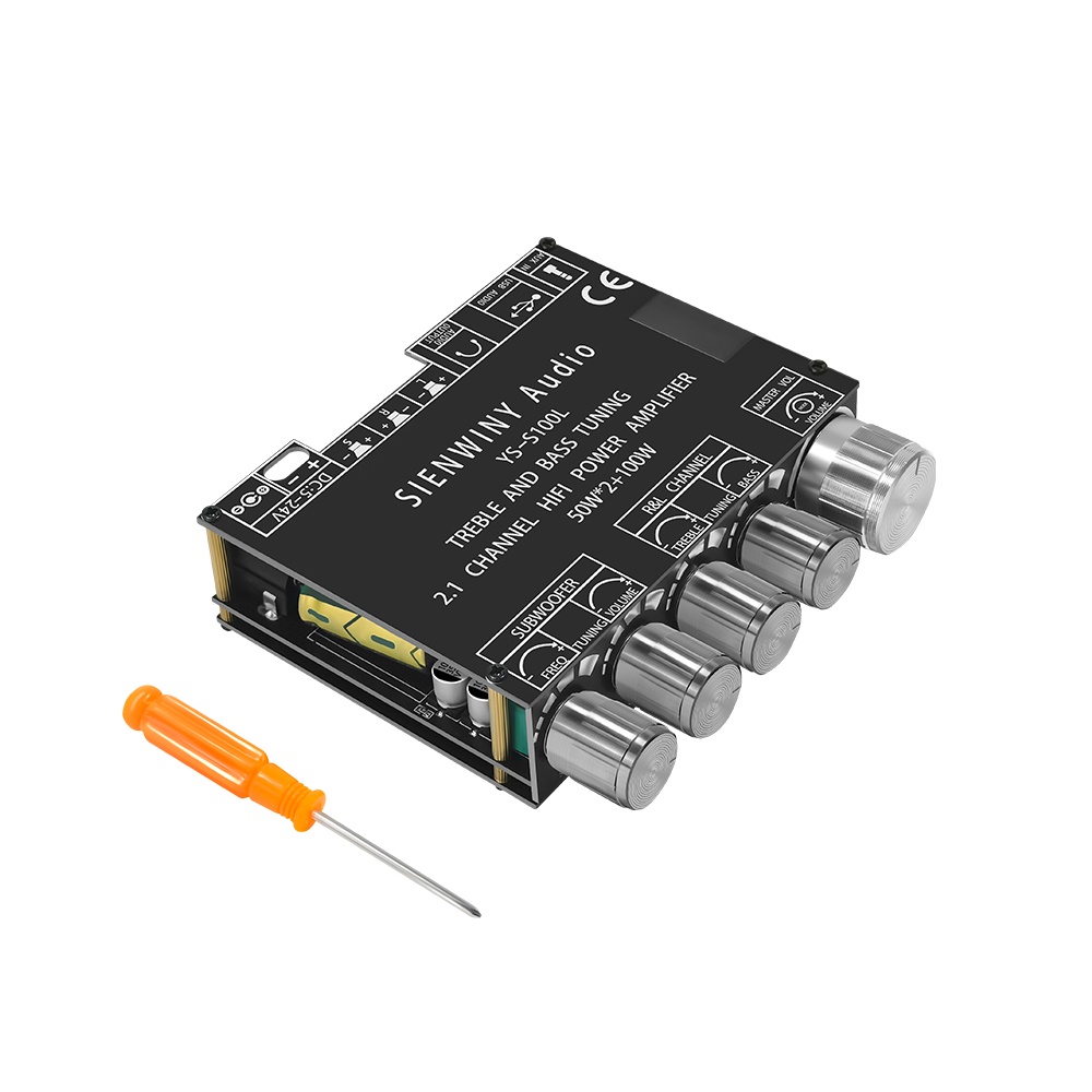 Bảng Mạch Khuếch Đại Âm Thanh S100L Bluetooth 5.0 50WX2 + 100W 2.1 Kênh Chuyên Dụng