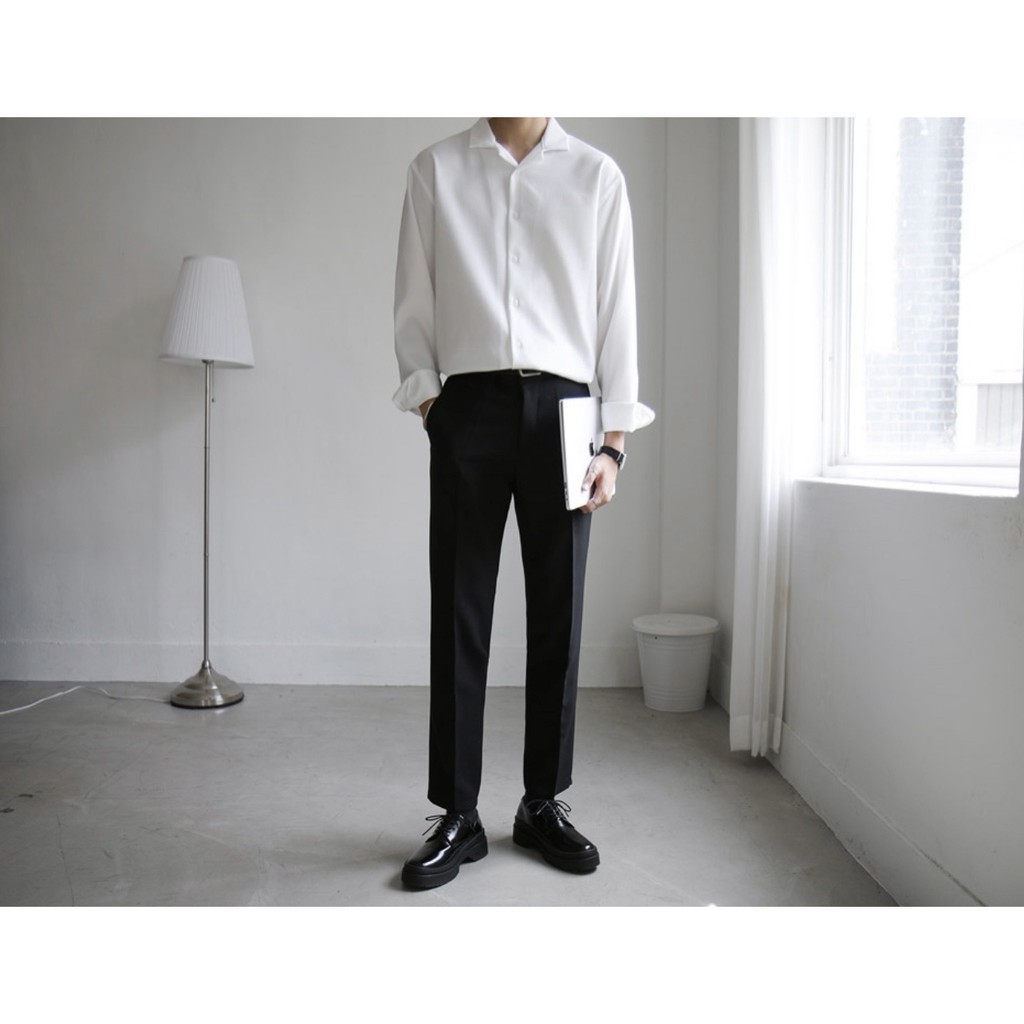 ÁO SƠ MI trắng cổ vest CHUOTTRANG Tay Dài KKL | BigBuy360 - bigbuy360.vn