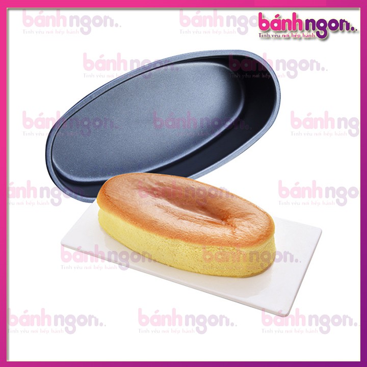 Khuôn Oval Chống Dính/Khuôn Bầu Dục Làm Bánh Mì Hoa Cúc 21cm