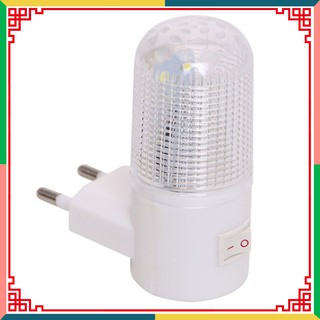 Đèn ngủ hình trụ trắng có công tắc