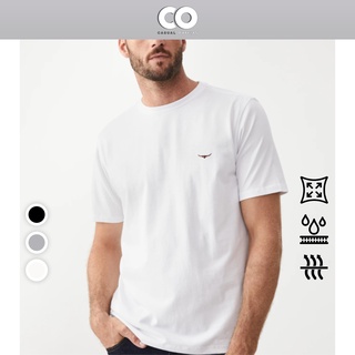  Áo thun, áo tee nam basic R.M.W cổ tròn chất liệu 100% cotton thoáng mát năng động - Trắng, Xám, Đen