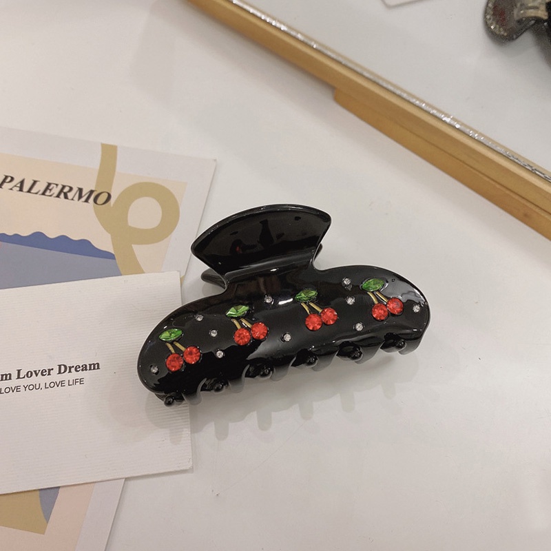 Kẹp Tóc Hình Trái Cherry Đính Đá Phong Cách Vintage Cho Nữ