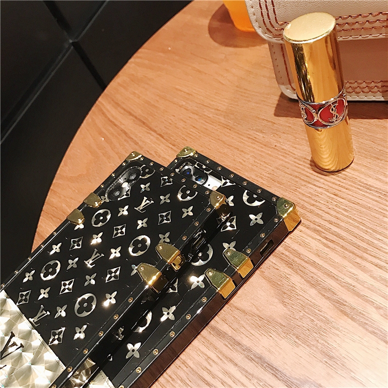 Ốp Điện Thoại Hình Vuông Mạ Vàng Thời Trang Sang Trọng Cho iphone 15 14 13 12 pro max xs xr 11pro 6 7 8 plus se