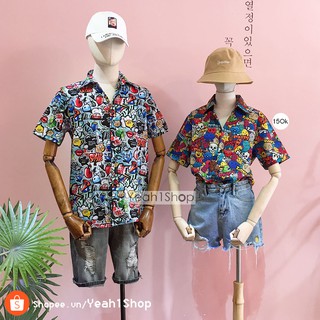 [Yeah1Shop]- Áo sơ mi hoạt hình đôi giày/ Share (M,L,XL) (SMHH)