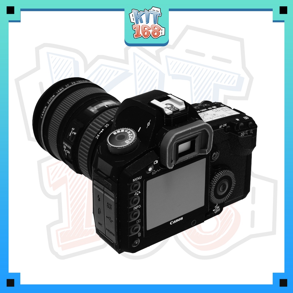 Mô hình giấy đồ vật đồ chơi Máy ảnh Canon EOS 5D Mark II