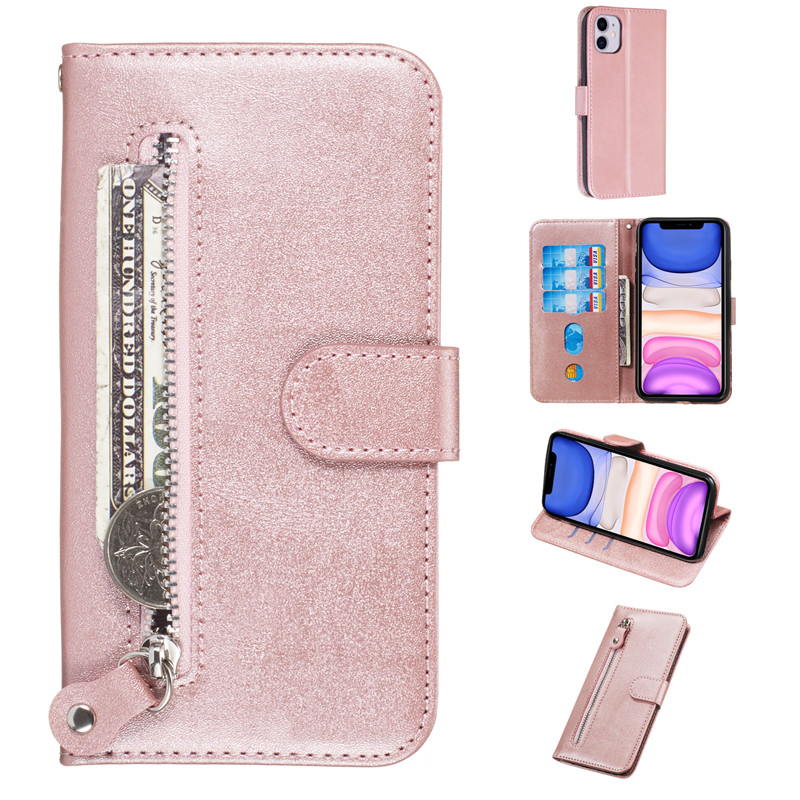 Bao Da Điện Thoại Nắp Gập Có Ngăn Đựng Thẻ Cho Iphone11 Pro Xs Max Xr I8 I7 Se2020 I6S Plus